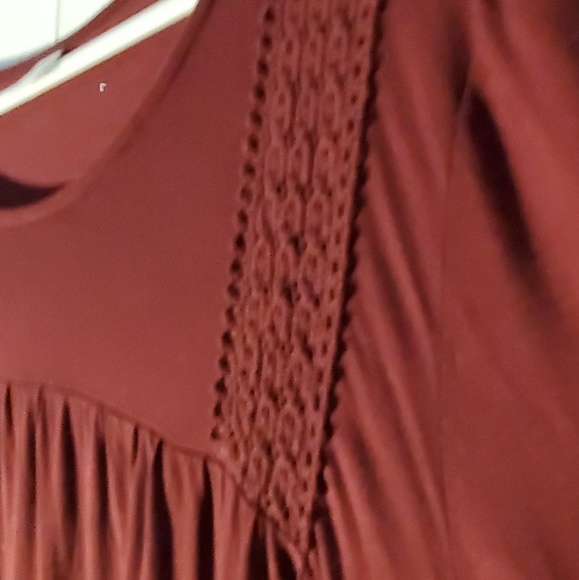 Old Navy XXL Maroon Stretchy Tunic - Picture 4 of 5